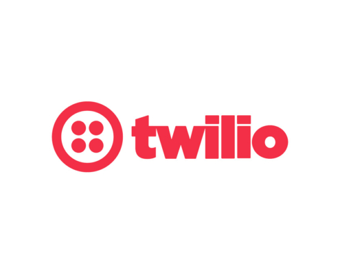 twilio red logo on white background.