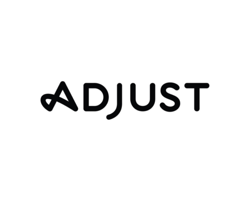 Adjust logo on white background.