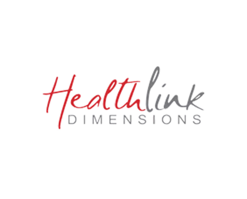 HealthLink Dimensions logo on white background.