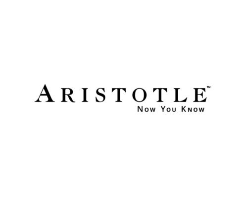 Aristotle logo on white background with tagline, "Now You Know".