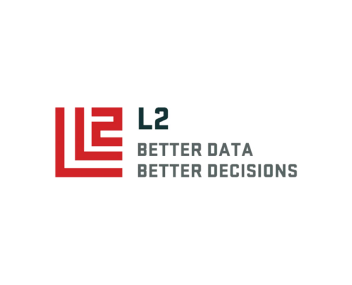 L2 logo on white background with tagline, "Better Data (Line Break), Better Decisions."