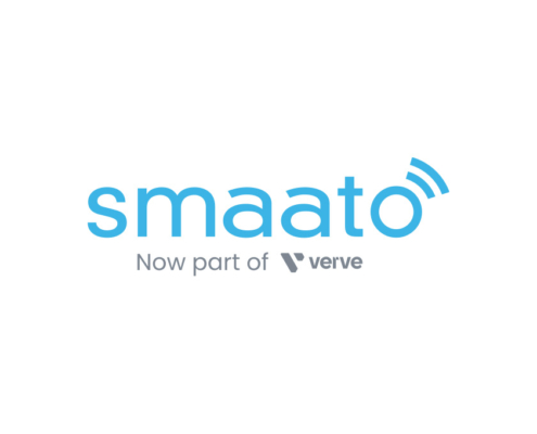 smaato logo with the copy, "Now part of verve" on white background